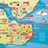 Carte d'Istanbul : découvrez que faire à Istanbul, entre mosquées, palais et Bosphore.