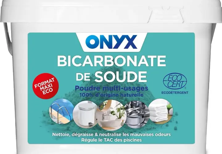 Seau de bicarbonate de soude ONYX, idéal pour le nettoyage et la neutralisation des odeurs, parfait pour le bicarbonate de soude wc camping-car.