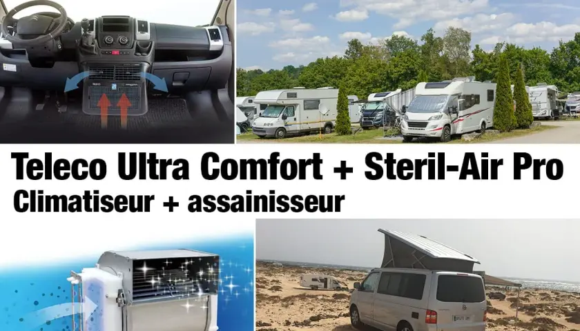 Améliorez votre confort en camping-car avec ce climatiseur et assainisseur d'air. Profitez d'un air pur et frais, même lors de vos escapades.