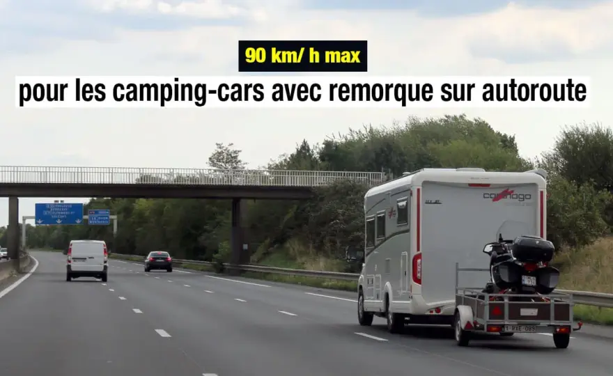 Longueur maxi camping-car avec remorque - les règles à connaître