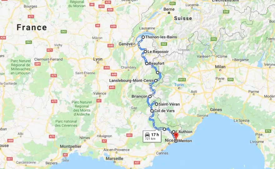 Route des Grandes Alpes en voiture - Le guide complet