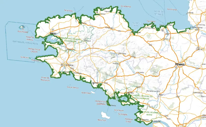 GR34 Bretagne - Lire la carte pour une rando réussie
