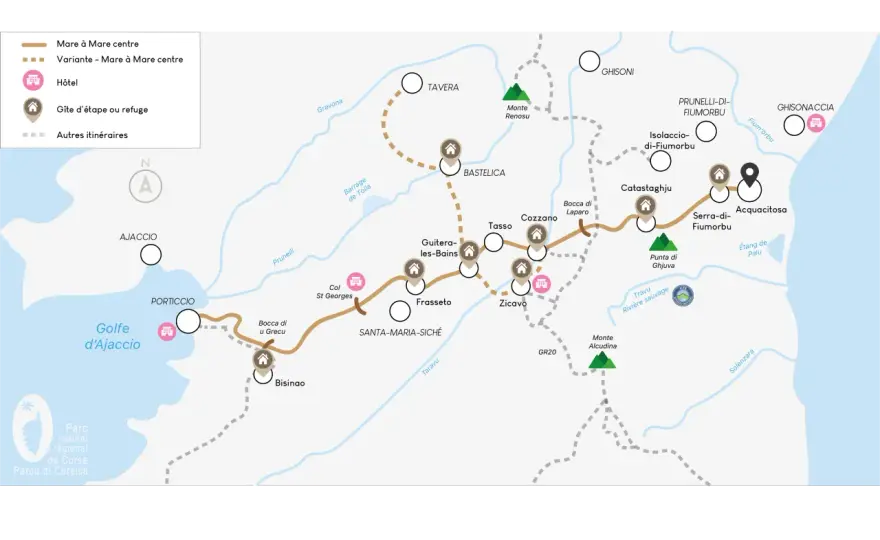 Mare a Mare Centre - Le guide complet pour votre traversée corse