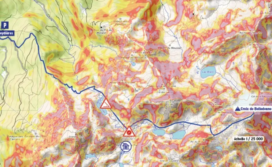 Belledonne - Lire la carte pour des randos réussies