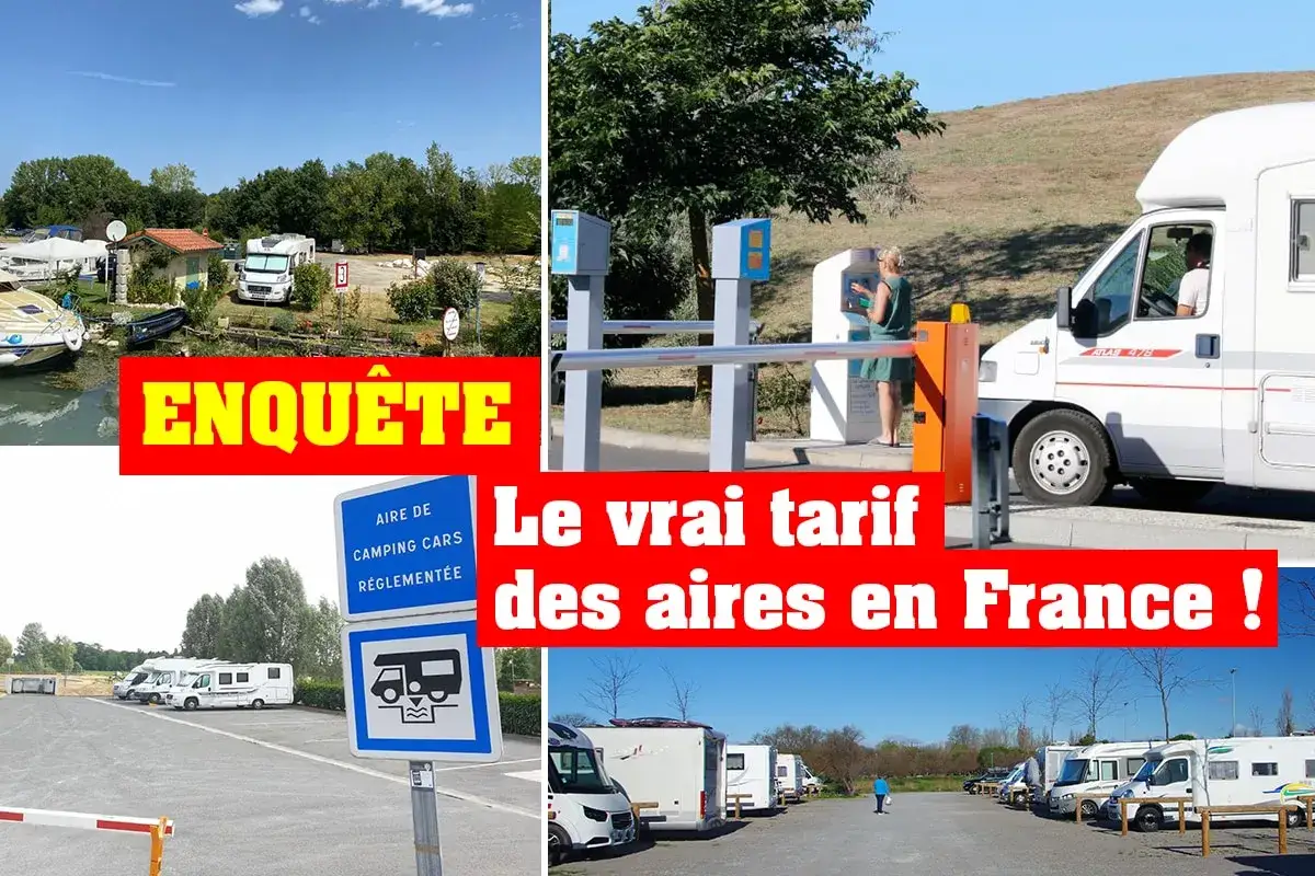 Enquête sur le prix emplacement camping-car en France. Des aires de camping-cars réglementées et des barrières de péage.