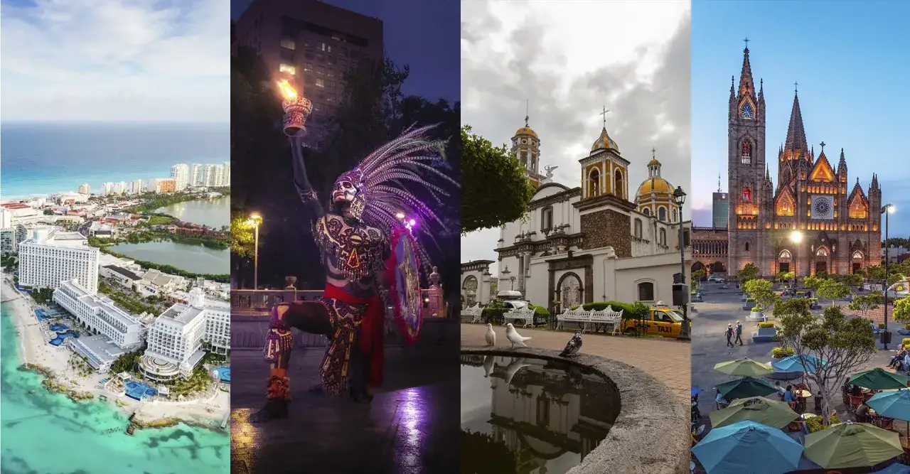 Découvrez que faire au Mexique : plages, danseurs traditionnels, églises et places animées.